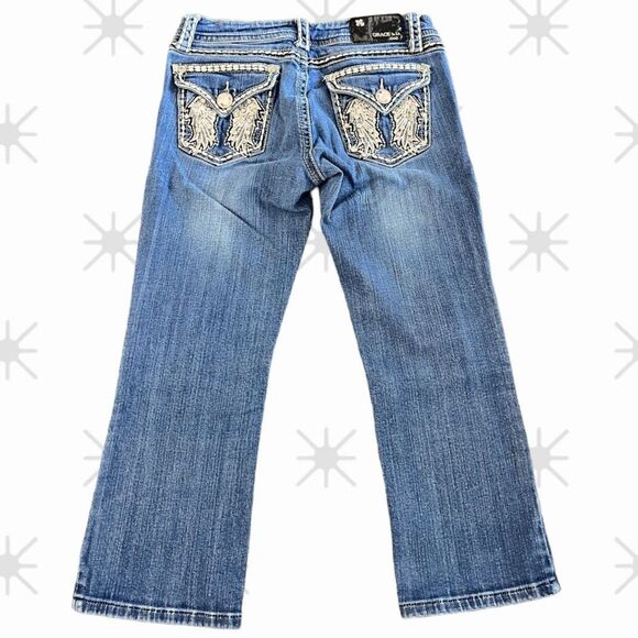 Grace in LA Embellished Capri Jeans – Size 27 - Picture 2 of 13